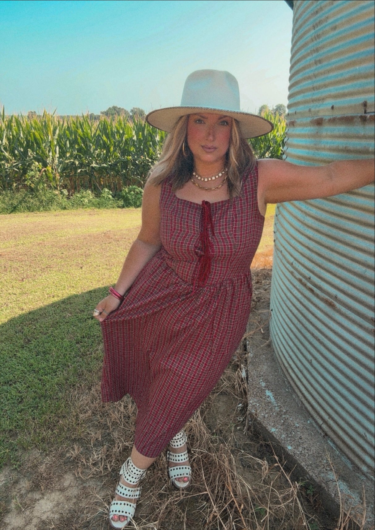 Winnie Plaid Dress