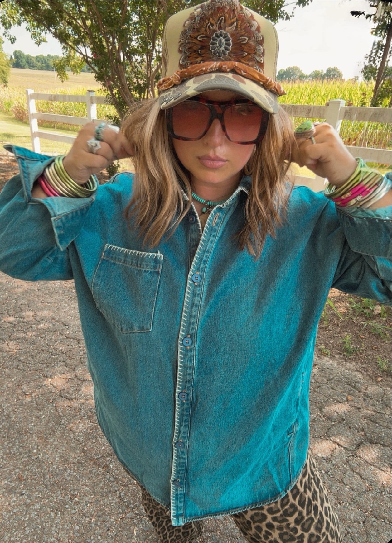 Denim Button Up