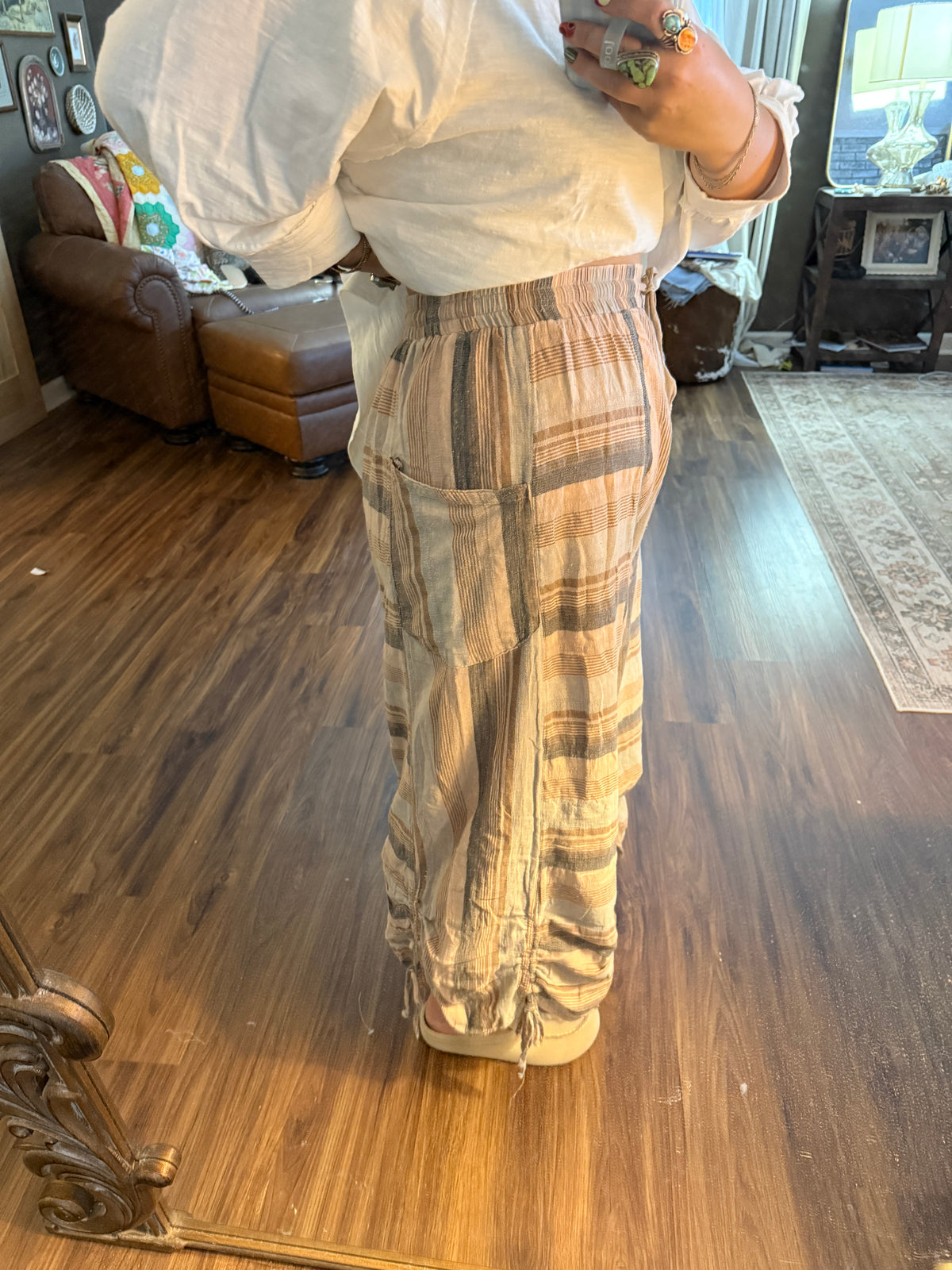 Blue Stipe Pants