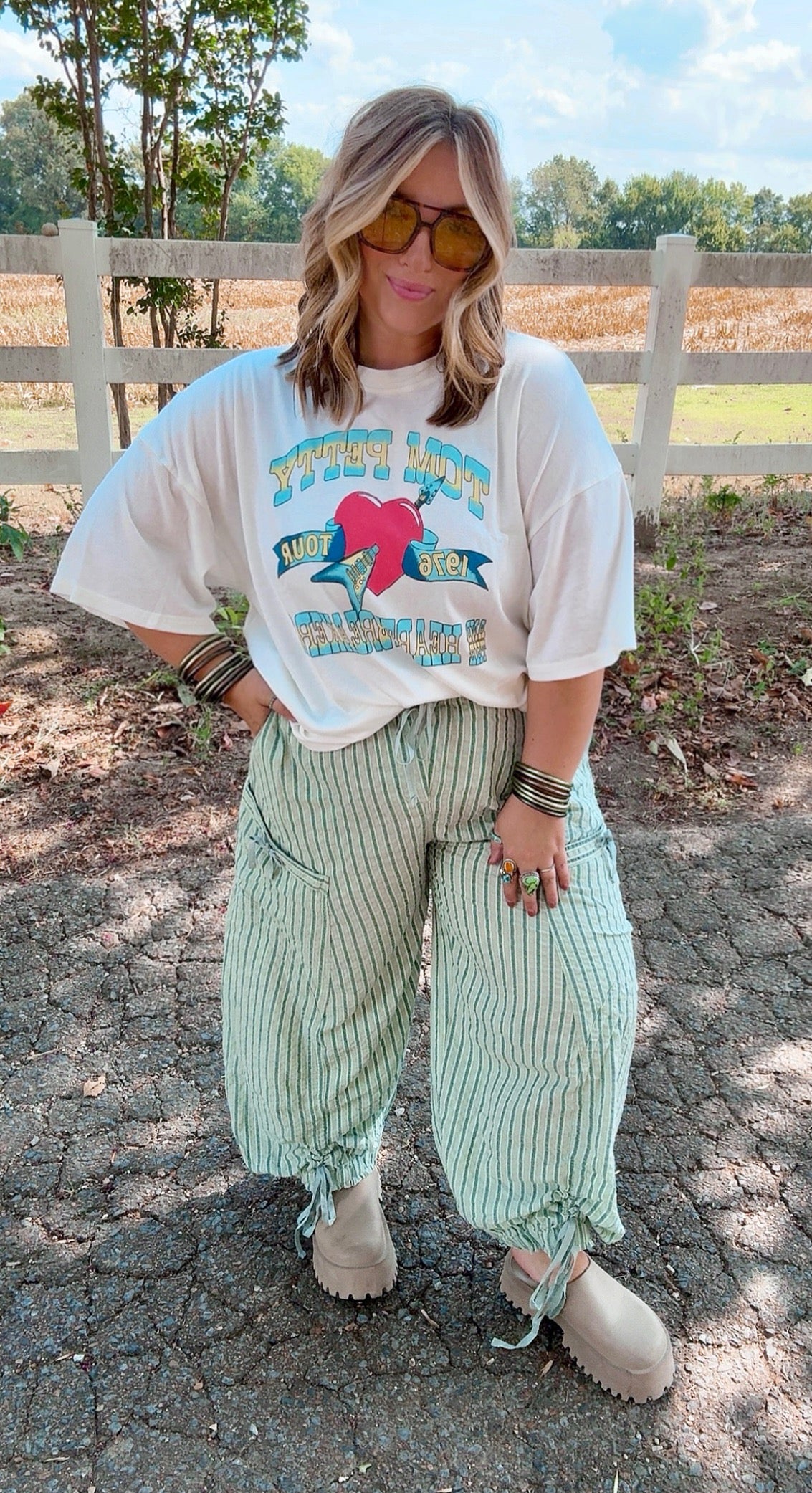 Denim Stripe Joggers