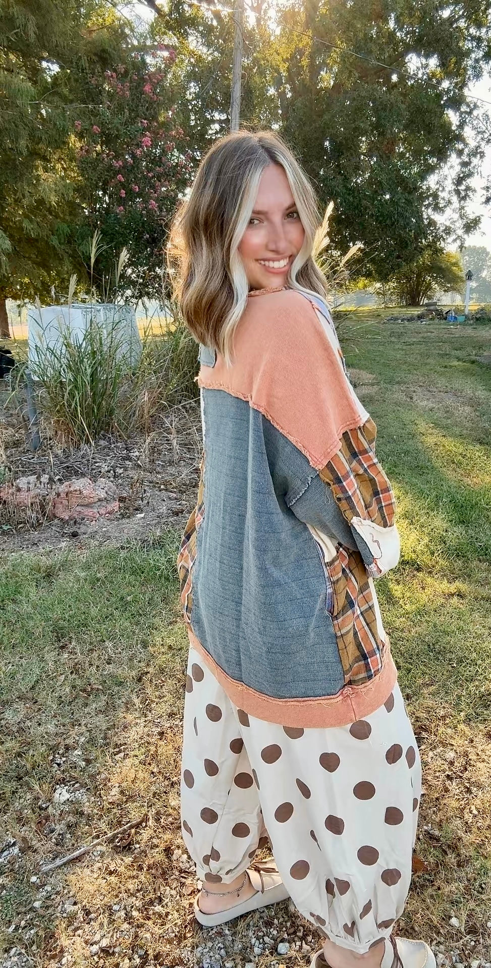 Mad for plaid sweatshirt