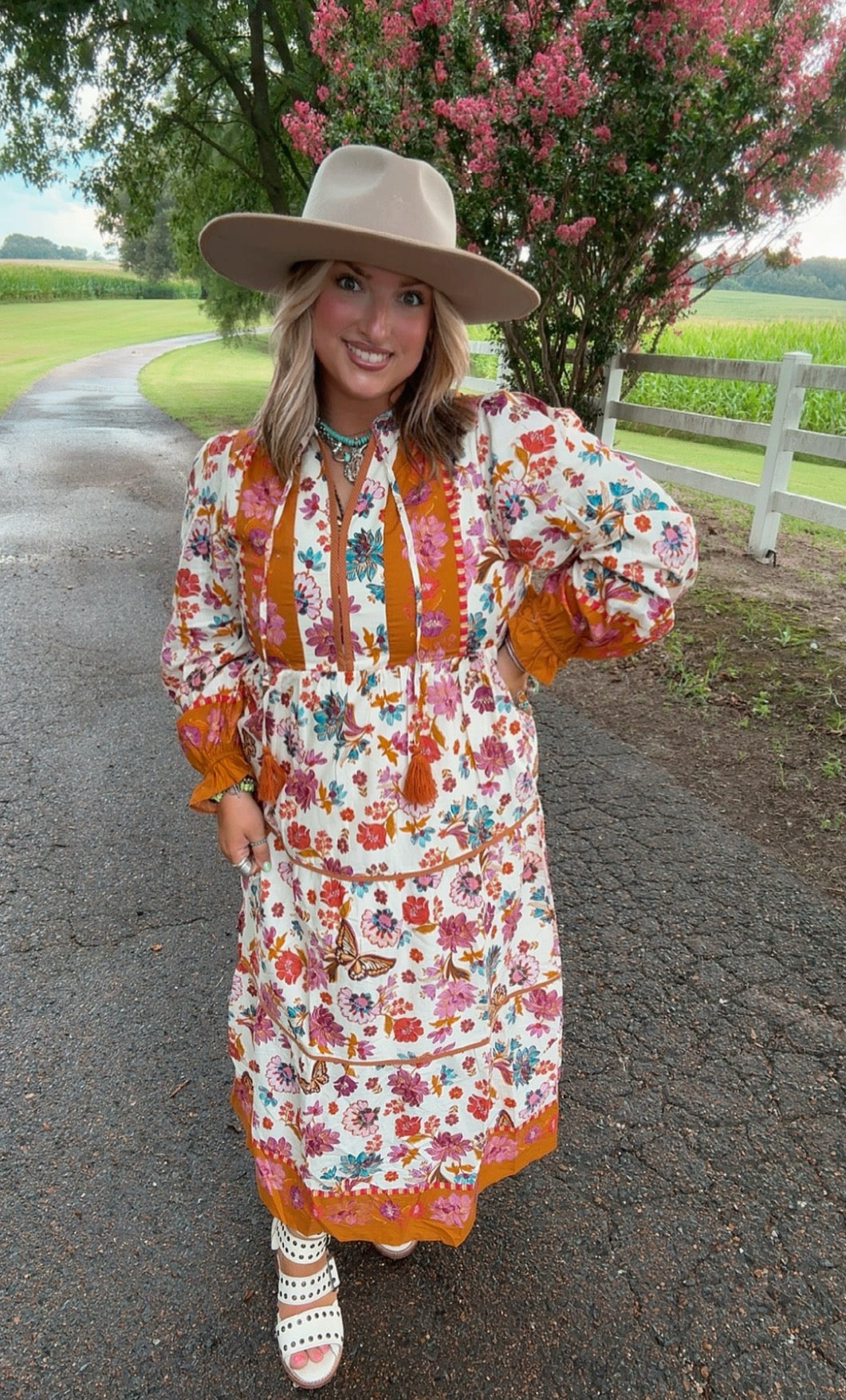 Floral Butterfly Dress