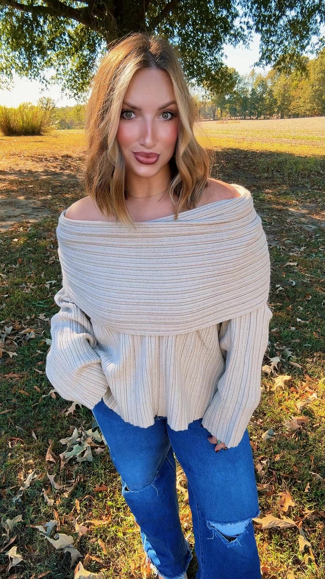 Off The Shoulder Sweater