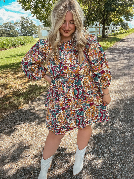 Jewel Floral Dress