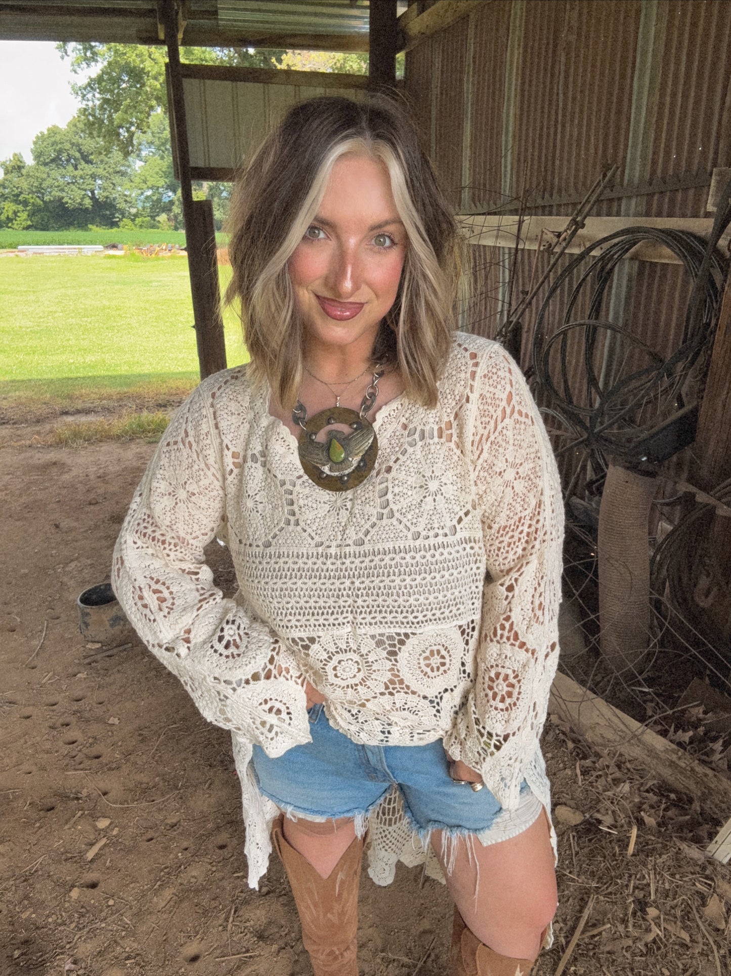 Callie crochet top
