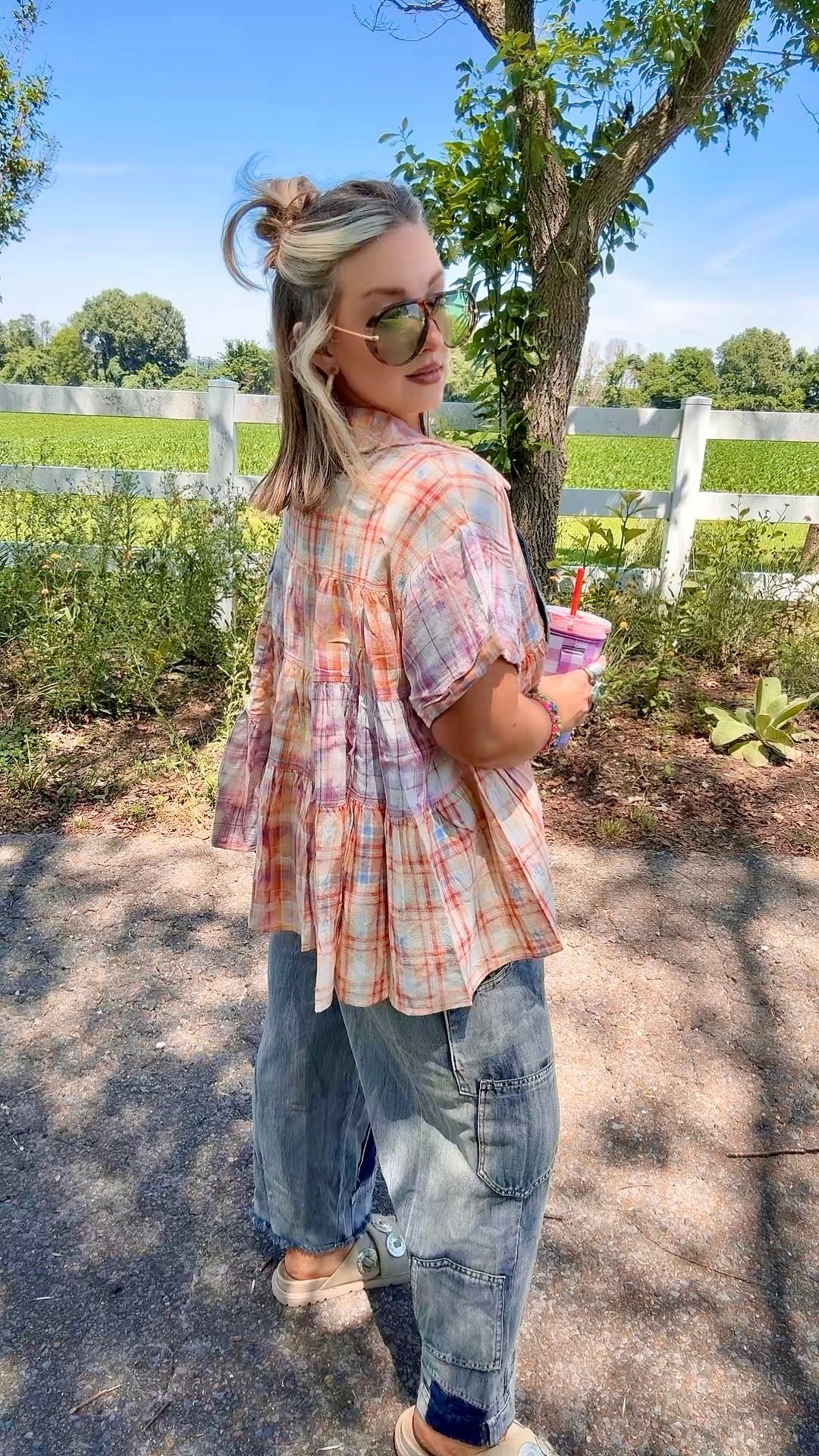 Oversized Denim Overalls