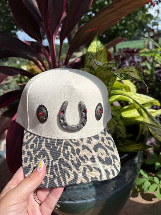 Leopard concho hat