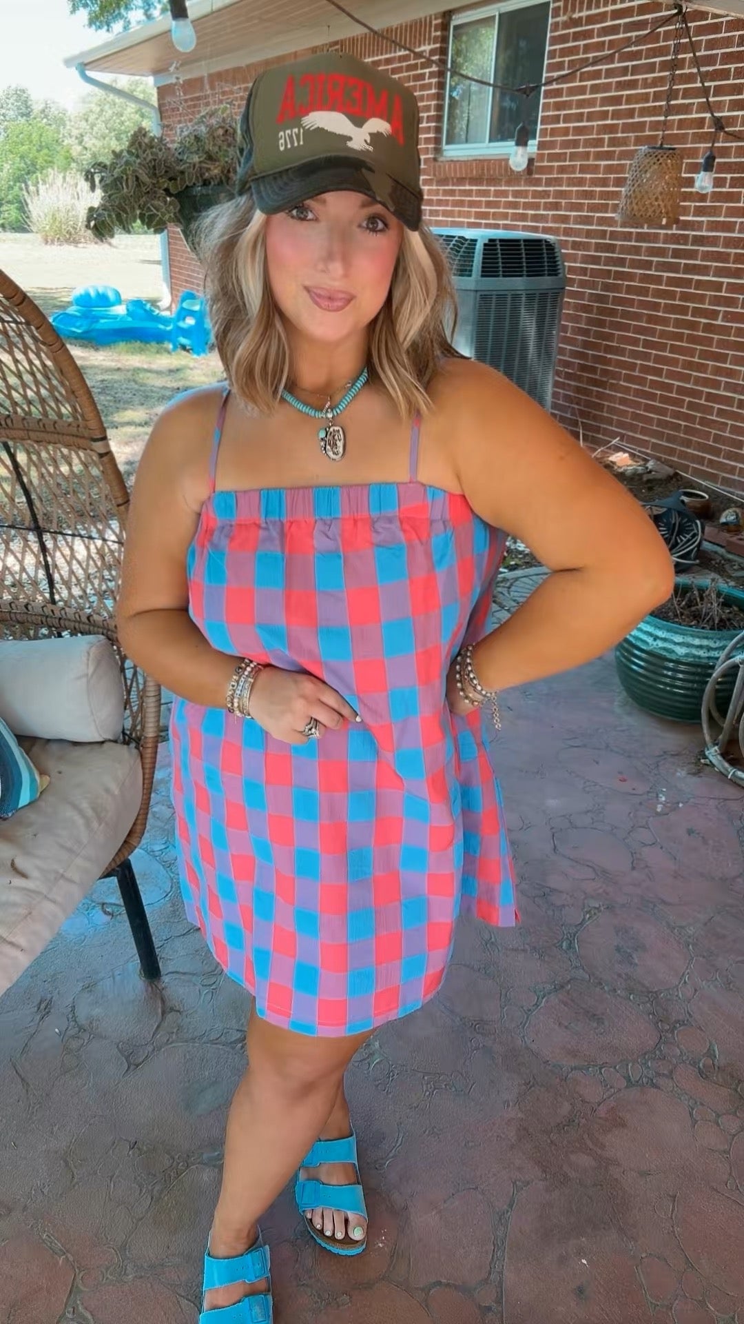 American woman dress