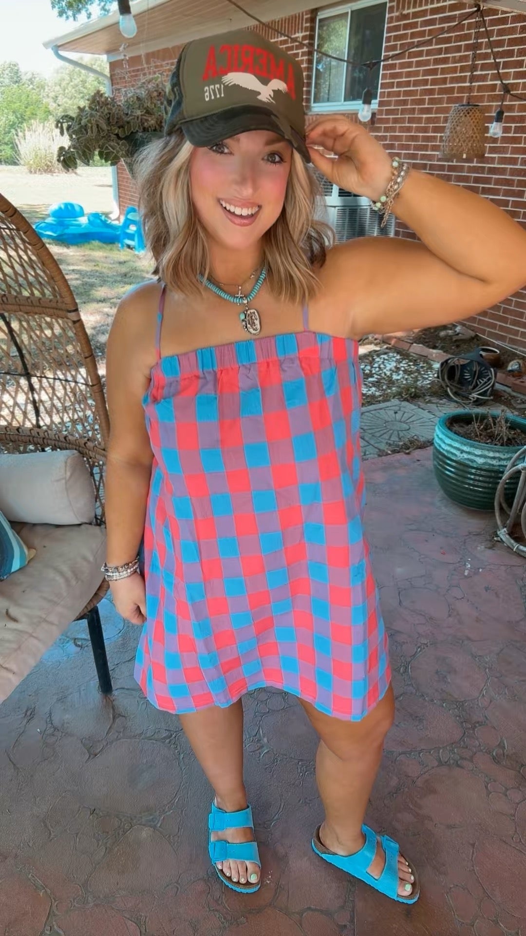 American woman dress