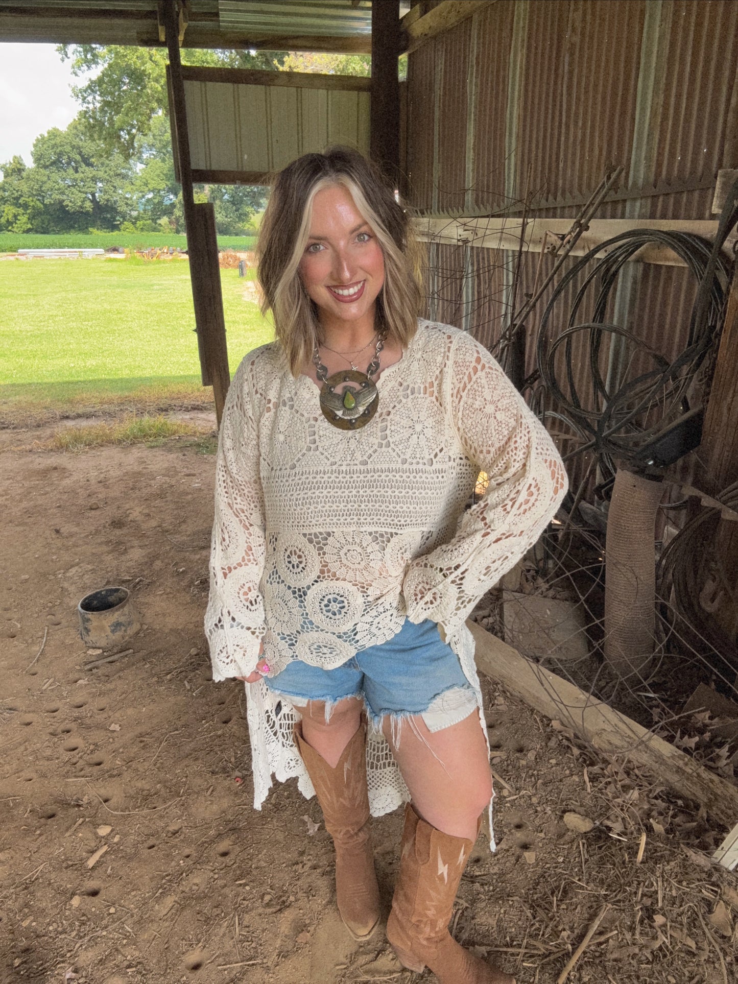 Callie crochet top