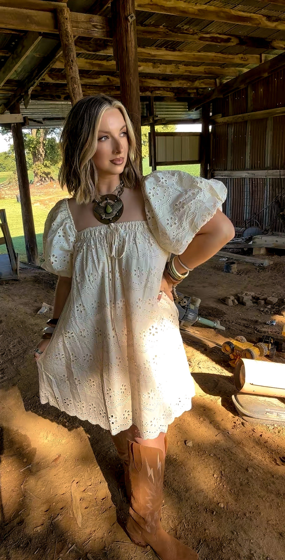 Ellie Eyelet Mini