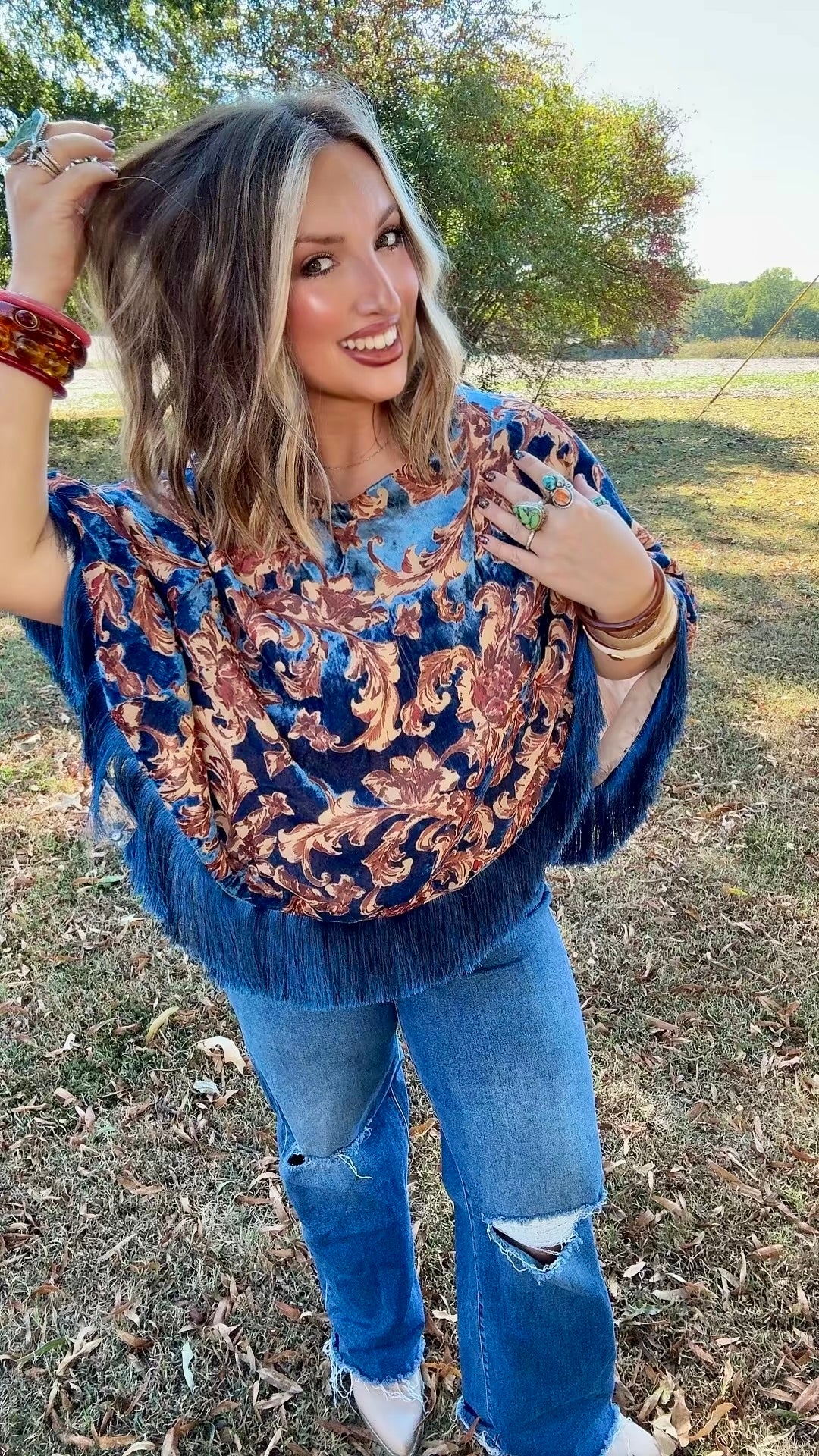Velvet Poncho