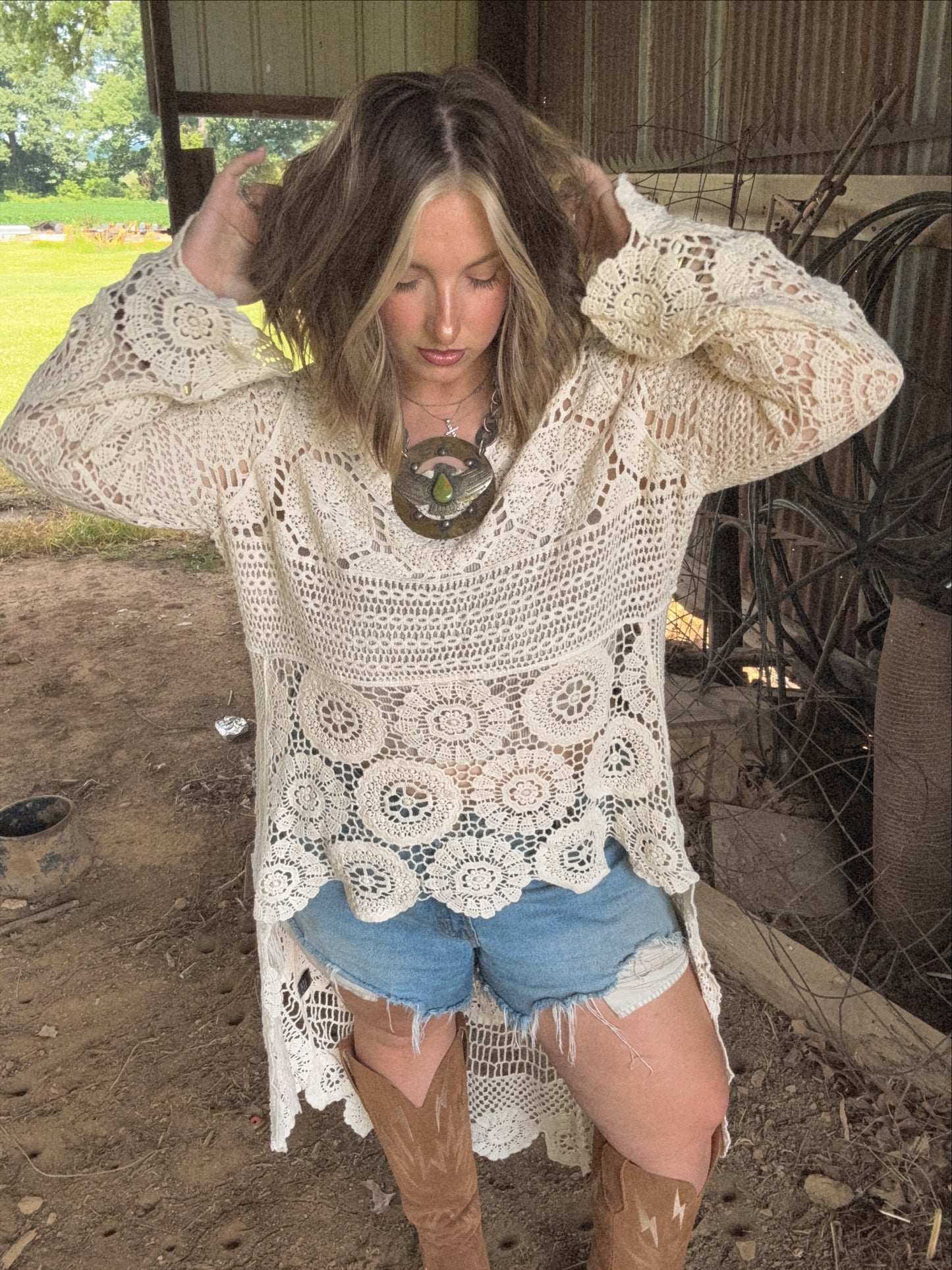 Callie crochet top